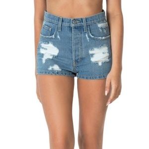 CARMAR LF Darci Side Ring Jean Denim Short Size 23